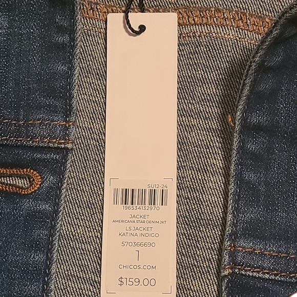 Chico's American Star denim jacket - Picture 6 of 9